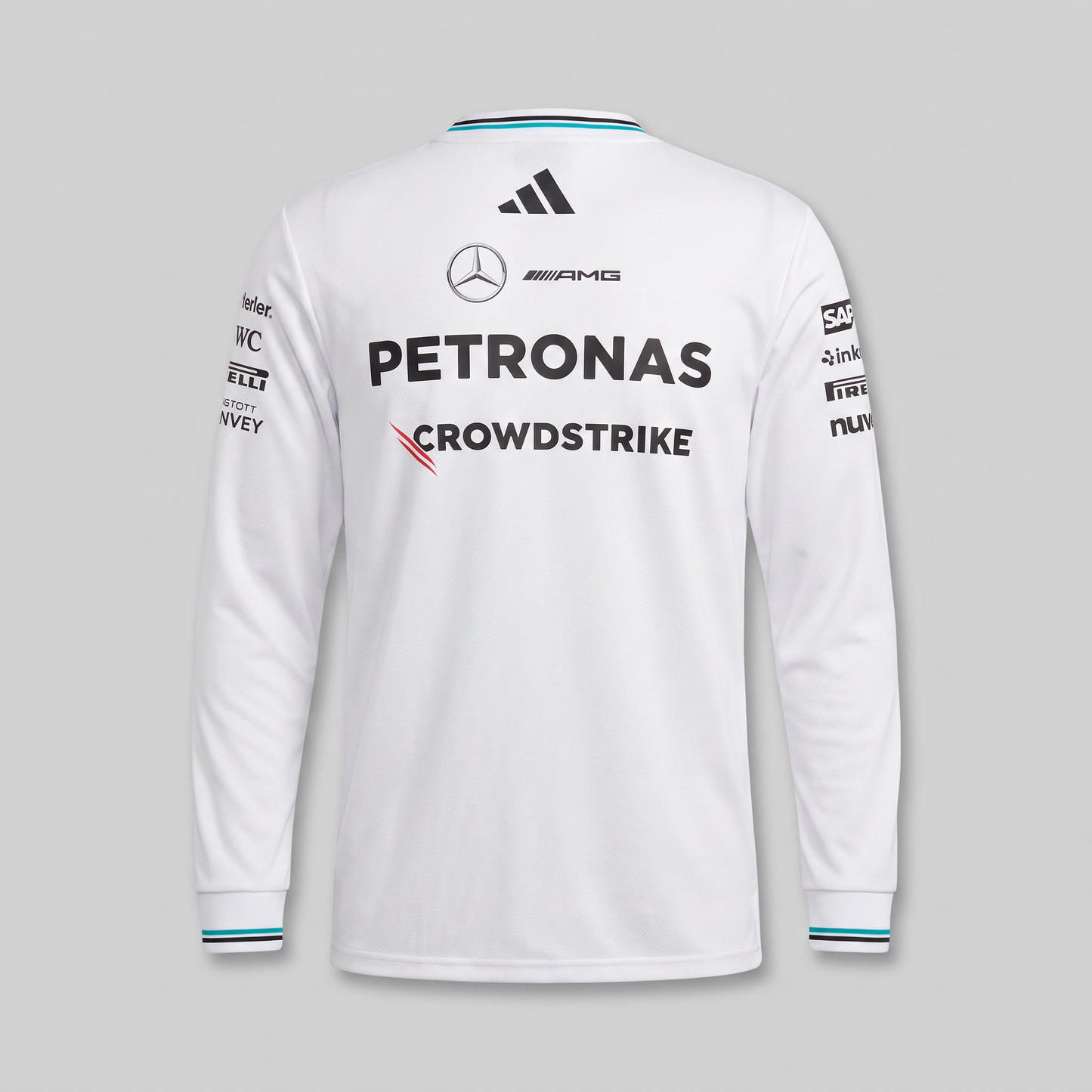 Mercedes-AMG Team Tshirt Blanche Manches Longues